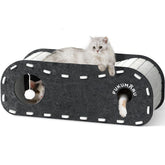 FUKUMARU cat bed with 31.5-inch platform, spacious napping space for large cats.