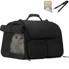 FUKUMARU cat carrier with four mesh windows for better airflow.