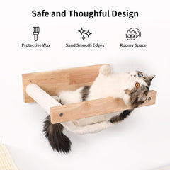 FUKUMARU cat hammock saves space with vertical wall setup