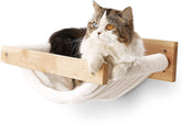 FUKUMARU cat hammock solid support for up to 30 lbs on wall