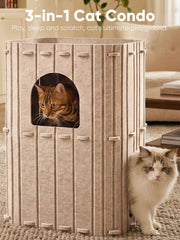 FUKUMARU cat house with two entrances for group play