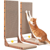 FUKUMARU cat scratcher vertical view with spacious surface for scratching