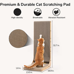 FUKUMARU Cat Scratcher Eco-Friendly Cardboard, recyclable material for sustainable use.