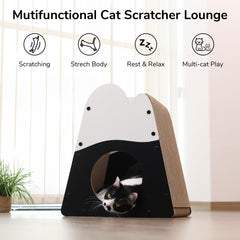 FUKUMARU mountain shape board provides secure scratching and resting