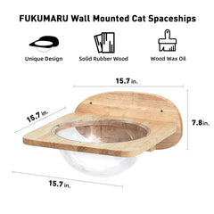 FUKUMARU cat wall pedals provide stable climbing access.