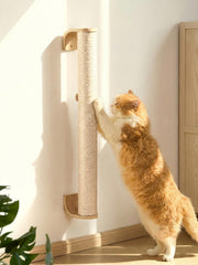 FUKUMARU cat wall-scratcher 28-inch vertical post ideal for scratching and climbing