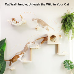 FUKUMARU Cat Wall Shelves hammock setup ready for lounging benefits