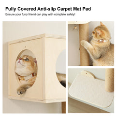 FUKUMARU Cat Wall Shelves cozy hideaway offering private retreat for cat