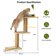 FUKUMARU wall-mounted scratching post provides durable scratching surface