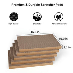 FUKUMARU reversible cardboard scratcher refill highlights twin-sided use for extended life.