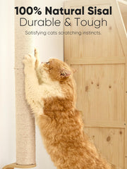FUKUMARU natural sisal wrap satisfies cats' scratching needs