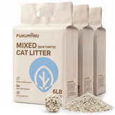 FUKUMARU Tofu Cat Litter packaging close-up showing convenient 3-bag bundle