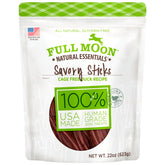 Full Moon Duck Savory Sticks pack shows natural ingredients for wholesome dog treats.