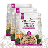 Full Moon NAE delivery box with frozen dog food preserves freshness for later feeding
