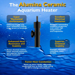 FUMAK 10W mini aquarium heater for betta tanks up to 1 gallon.