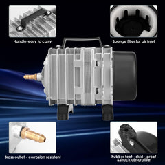 FUMAK high-pressure air pump delivers reliable oxygenation in a compact design.