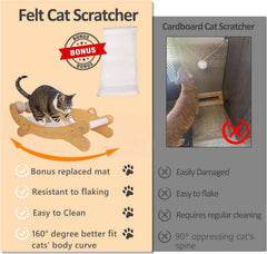 FUNACAY replacement felt scratch mat for long-lasting use and quick refreshes