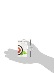 Functional Nutriments Apocaps CX capsules held in paw for daily dosing.