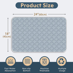 FunFurry pee pad features a waterproof inner layer to protect floors from leaks.