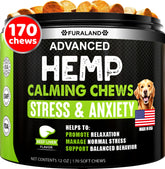 FURALAND hemp calming chews packaging front for anxious dogs