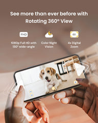 Furbo 1080p live view delivers sharp detail from a distance.