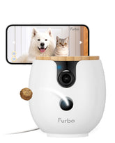 Furbo Mini 360° rotation view provides full room coverage for easy monitoring
