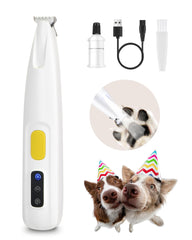 FURBONA upgraded paw trimmer with LED light for safe, precise grooming.