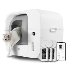 Furbulous box closed in white design promotes clean, odor-free home spaces