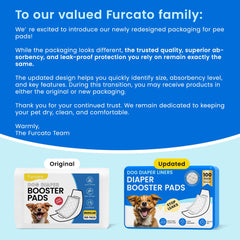 Furcato booster pads with four adhesive strips for secure wrap attachment