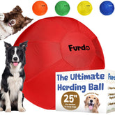 Furdo 25-inch herding ball in action for active training and play.