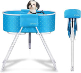 Furesh Little Dipper bath tub setup for quick indoor or outdoor pet bathing.