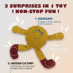 FURETTICO sturdy fabric dog toy for everyday play and durability.