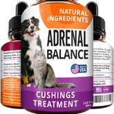 FurFinds Adrenal Balance bottle-pour shows easy dosing for pets