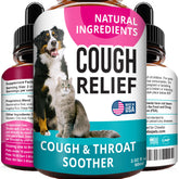 FurFinds Kennel Cough Drops bottle with label highlighting easy breathing benefits.