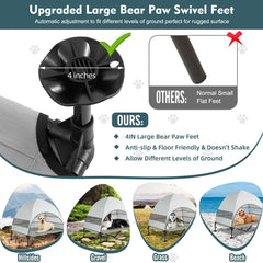Furggis outdoor dog bed anti-slip feet keep it steady on rough terrain