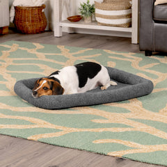 Furhaven bolster edge detail provides gentle support for joints