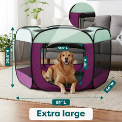 Foldable FurHaven playpen with carry bag for easy travel