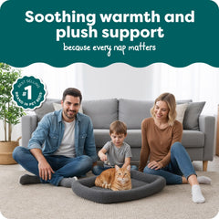 FurHaven open center design offers room for sprawlers while maintaining a soft surface.