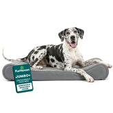 Furhaven orthopedic bed close-up shows dense memory foam for joint support.