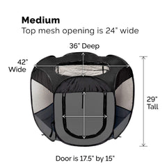 Furhaven playpen side entrance enables easy access and ventilation