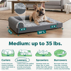 FurHaven solid orthopedic foam base delivers durable support for daily cuddles and naps.