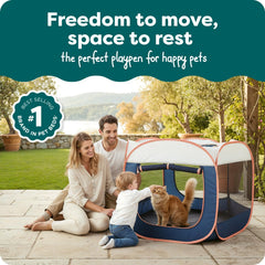 FurHaven spacious 51x44x29.5 inch playpen ideal for kittens or small dogs.
