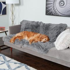 FurHaven velvet side with waterproof coating shields dirt.