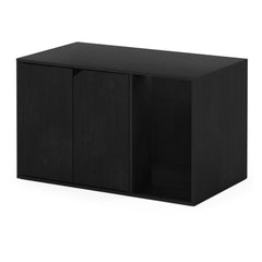 Furinno Peli litter box enclosure top panel, supports light decor and items up to 10 lbs.