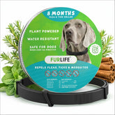 FurLife flea and tick collar for dogs, waterproof for outdoor adventures.
