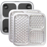 Furlithix stainless steel lick mat for dogs and cats with a large surface for spreadable treats
