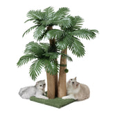 Furlogy 40-inch palm-tree cat post for full-body stretches and scratching.