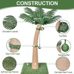 Furlogy cat tree with 3 interactive balls offers enrichment for pets.