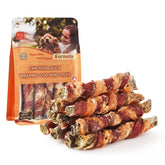 Furmate chicken-duck wrapped cod skin stick for training rewards.