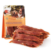 Furmate Duck Jerky Tenders bag front, premium training reward for dogs.